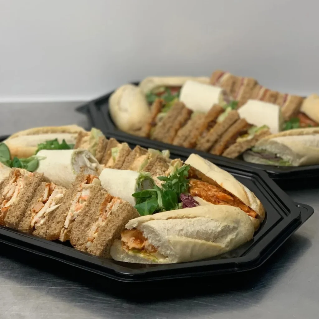 Homepage 3 Premium baguette, sandwich and wrap platter featuring gourmet fillings for events in Bedfordshire by Xpress Catering